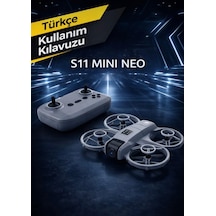 S11 Mini Neo Kameralı Çift Bataryalı Headless Mod Optik Akış Ledli Ve Uygulama Kontrollü Drone