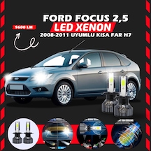 Ford Focus 2.5 2008-2011 Kısa Far Uyumlu Şimşek Etkili Led Xenon Pro Series H7