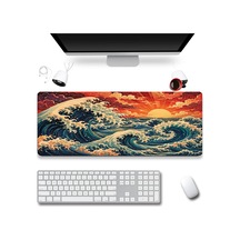 Sonictouch Klavye Mousepad 40x90cm Dikişsiz Pürüzsüz Sıvı Geçirmez Kaymaz Taban Japon Gün Batımı