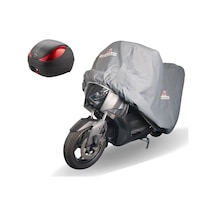 Arora Ar 150 A Jaguar Arka Çantalı Motor Brandası 120gr Gri Sıvamalı Su Geçirmez