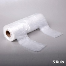 Rulo Şeffaf Market Poşet Torba Hışır Atlet Poşet Büyük Boy 200'lü 5 Rulo