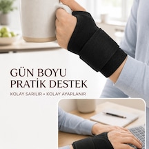 Ayarlanabilir Başparmak Destekli El Bilekliği Cırtlı Bilek Bandajı Spor Ve Günlük Kullanım