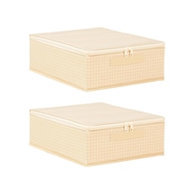 Home Wave 2'li Bej Pötikare Destekli Kutu Hurç Set 31 X 38 X 12 Cm Çok Renkli