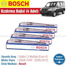 Fiat Doblo 1.3 Multijet Bosch Kızdırma Bujisi 2006-2012 4 Adet