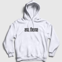 Presmono Unisex New Anathema Kapüşonlu Sweatshirt Beyaz