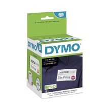 Lw İsim Rozet Etiketleri, Labelwriter Etiket Yazıcıları İçin 12 Saatte Son Kullanma Bildirim Diskleri, Beyaz, 2-1/4" X 4", 1 Rulo 250 30911 Diğer