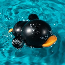 Siyah Bebek Banyo Oyuncakları Bebekler Küvet Oyuncakları Erkek Kız Hediyeler Bebek Küveti Havuz Su Oyuncakları Sevimli Yüzen Yüzmek Ördekler Oyuncak