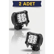 2'li Sıs Lamba Off Road Projektor 10-30v 6 Led Cakarlı Beyaz