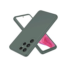 Samsung Uyumlu Galaxy S25 Ultra Kılıf First Silikon - Koyu Yeşil 0.2M-Çok Renkli
