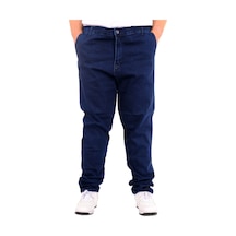 Mode Xl Büyük Beden Erkek Kot Pantolon Yan Cep Chıno 18880 Mavi Mavi