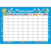 Pvs Sticker Haftalık, Aylık Program, Çalışma Planlayıcısı & Okul Ders Planı Takvimi,kalem Hediyeli Çok Renkli