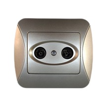 Dmr Riva Silver gümüş-gri Tv-r Prizi