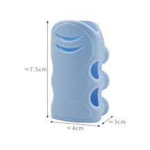 Primepickings Mavi 1 Adet Duvara Montaj Vantuz Parantez Yumruksuz Duş Braketi Duş Başlığı Vantuz Banyo D 2 Katlı Gri