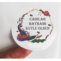 48 Adet 4 Cm Hallowen Cadılar Bayramı Baskılı Mat Etiket Sticker -11