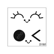 Diğer Karışık Desenler Stencil Şablon 20X20 S-190