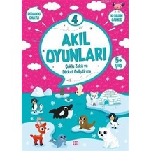 Dokuz Yayınları Akıl Oyunları 4 5+ Yaş Dikkat Geliştirme ve Ço