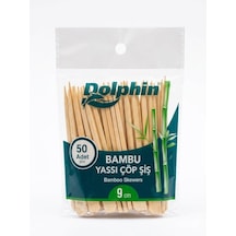 Şeylişeyler - Dolphin Bambu Yassı Çöp Şiş 9 Cm 50 Adet - Hijyenik Ambalajlı