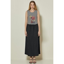 Anvelop Siyah Keten Etek Siyah