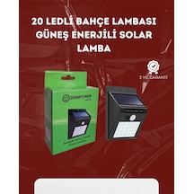 Su Geçirmez 20 Led Solar Aydınlatma Dış Mekan İçin Pır Hareket Sensörü İle Akıllı Işık Diğer