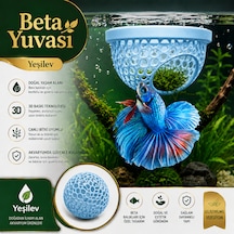 Beta Balığı Açık Mavi Betta Dinlenme Alanı & Üretim Yuvası