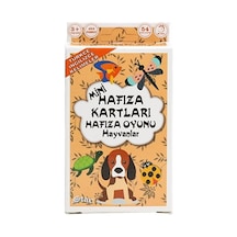 Star Eğitici Mini Hafıza Kartları Eşleştirme Oyunu Hayvanlar