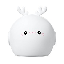 Suntek Silikon Kreş Gece Lambası Kısılabilir Renk Değiştirme Geyik Eklentisi Çok Renkli