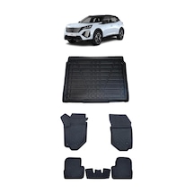 Peugeot 2008 2025 Model İle Uyumlu 5d Premium Ekstra Havuzlu Paspas Ve Bagaj Havuzu Set
