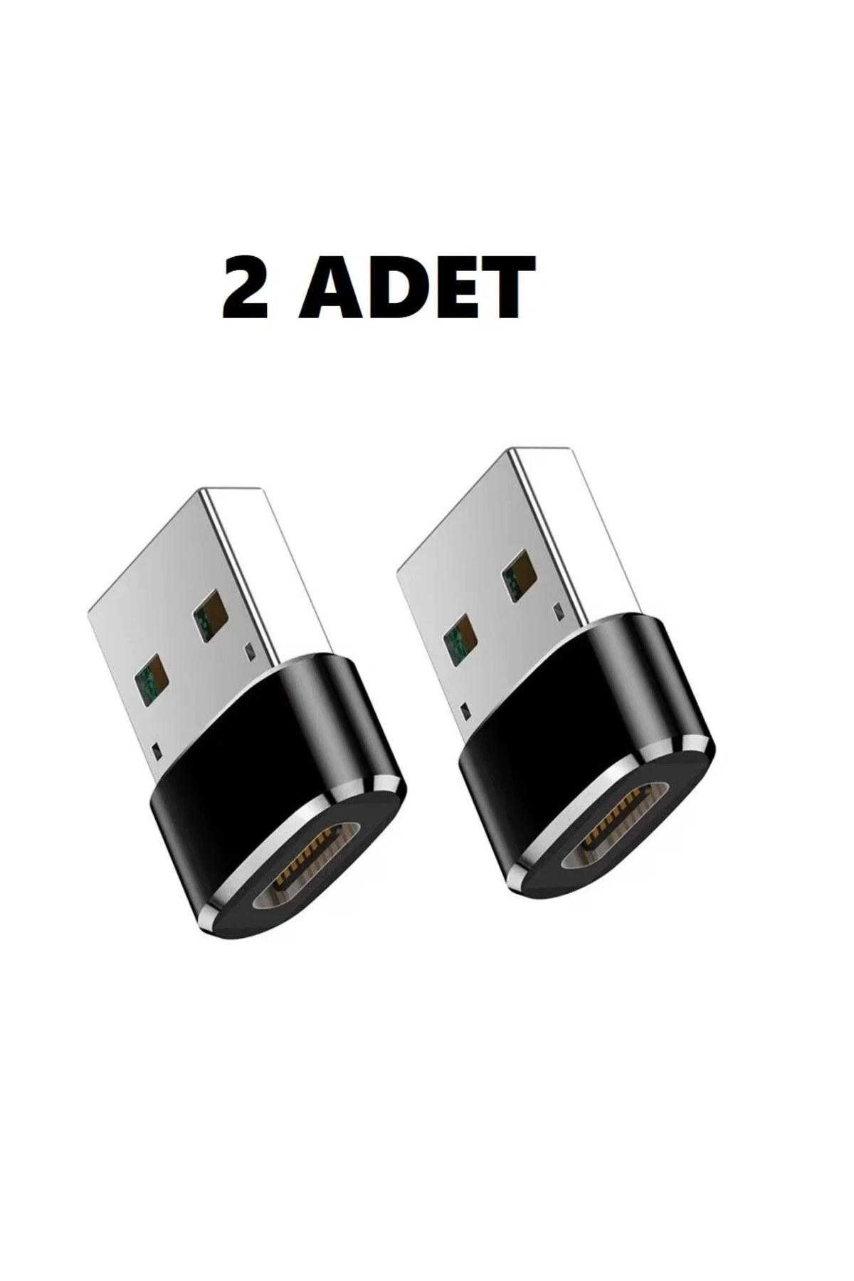 Yeni Nesil Başlık Aparatı Apple Uyumlu  Android Üniversal Çevirici Type-c To Usb Dönüştürücü Otg 2 Adet