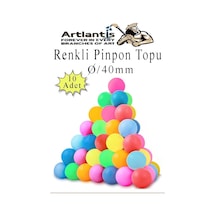 Renkli Pinpon Topu 10 Adet Masa Tenis Topu Evcil Hayvan Kedi Oyuncağı Okul Sınıf Etkinlik Deney Topu