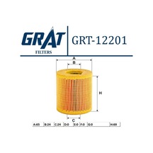 GRAT 12201 Yağ Filtresi Fiorino 04- Ducato III / 206 207 307 04- Partner Expert Boxer III / C4 Nemo Berlingo Yağ Filtresi 37877112