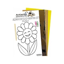 Alüminyum Folyo Kabartma Seti 20x30 Cm Deney Malzemesi 1 Paket Aliminyum Folyo Seti Kabartma Mor