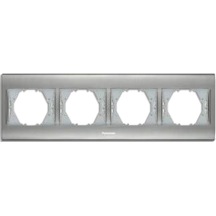 Panasonic Thea Blu Chrome Matt+Beyaz Dörtlü Çerçeve  - WBTF08045CM-TR