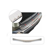Volkswagen Golf 6 Plus Uyumlu 2009-2014 Krom Arka Tampon Üstü Koruma Paslanmaz Çelik