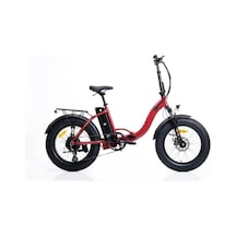 Corelli Voniq-s Eco 20 Jant 42 Folding Fat Bike Elektrikli Bisiklet Dark Red Kırmızı