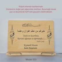 Münzevi Masaüstü Ahşap Rahle/tablet/kitap Tutucu-model003
