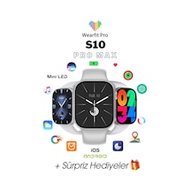 Wearfitpro Wearfit S10 Pro Max 7 Kordonlu Akıllı Kol Saati Smart Watch Miniled Ekran Gri 45mm Wearfitpro Wearfit S10 Pro Max 7 Kordonlu Akıllı Kol Saati Smart Watch Miniled Ekran Gri 45mm