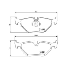 Brembo Fren Balatası Arka Bmw E39 Brembo P06023 34216761281