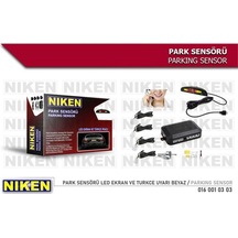 NIKEN 160010303 PARK SENSÖRÜ LED EKRAN VE TURKCE UYARI BEYAZ