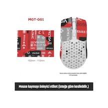 Mouse Grip Tape Kaydırmaz Etiket Kesilebilir Yapışkanlı Mouse Kayma Önleyici Bant 150 110 Mm Mgt-001