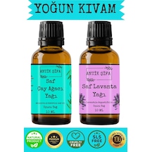 Çay Ağacı Yağı Ve Lavanta Yağı 10ml 10ml -%100 Saf Uçucu Yağlar 20 ML