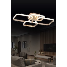 Pl 01 4 Model Gold 3 Renkli Salon Ve Oturma Odası İçin İdeal Alüminyum Avize, 65x10 Gold