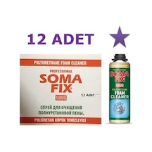 12 Adet 500 ML Somafix Poliüretan Köpük Temizleyici 1 Koli