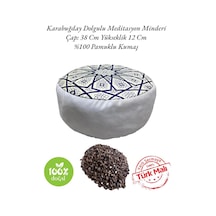 Zafu Karabuğday Dolgulu Meditasyon Minderi Yıldız 2024-2y Mor