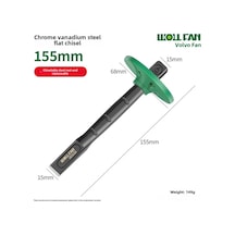 Springsun Endüstriyel Çelik Beton Taş Kesici - Krom Vanadyum Bıçaklı, Sert Malzeme İçin Hassas Kesim, 6" Siyah Oksit Flit Çekiç