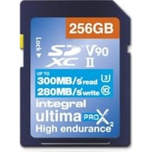 Integral 256 Gb Uhs-ıı Sd Kart V90 300 Mb/s'ye Kadar Okuma Ve 280 Mb/s'ye Kadar Yazma Hızı Sdxc Profesyonel Yüksek Hızlı Hafıza Kartı
