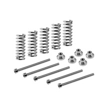 Qingmipy 3d Yazıcı Isı Platformu Dengeleme Seti - M3 Paslanmaz Çelik Vida + Bakır Düğme + Yay - 5 Adet Tamir/değişim Aksesuarı