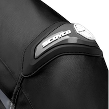 Scoyco Jk153 Motosiklet Montu Deri 4 Mevsim Oxford 600-d Dayanıklı Kumaş Motorcu Mont Black