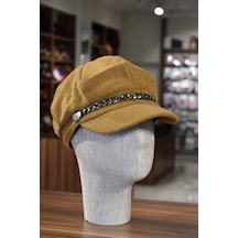Shopiolog Kadın Denizci Şapka Kışlık Kaşe
