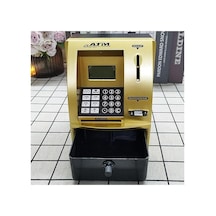 Lcd Ekran Atm Şifreli Kumbara Kağıt Demir Para Girişli Kartlı Sesli Yönlendirme Takvim Saat