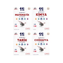 Limit 2027 11. Sınıf Matematik + Kimya + Tarih + Coğrafya Soru Bankası Seti 4 Kitap Maarif Model